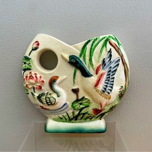 Vintage Japanese Duck wall pocket